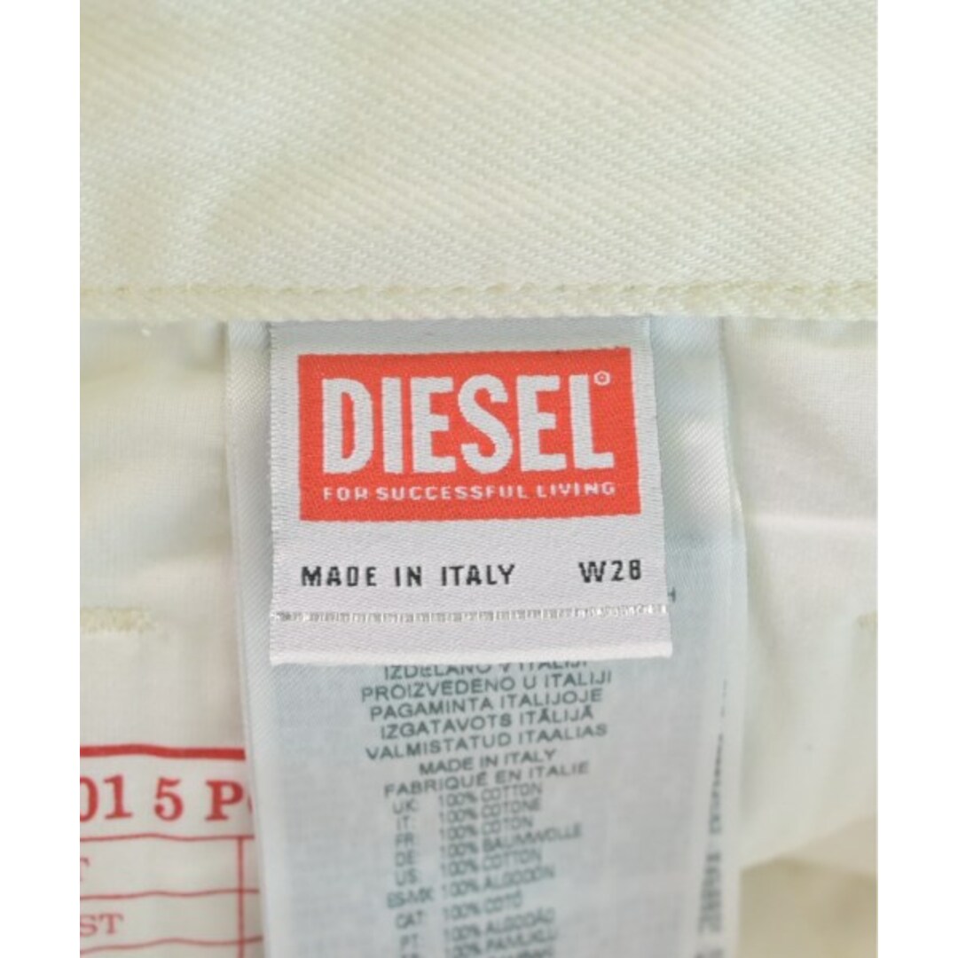 DIESEL - DIESEL ディーゼル デニムパンツ 28(S位) 白x青(総柄 DIESEL - DIESEL ディーゼル デニムパンツ 28(S位) 白x青(総柄