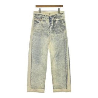 DIESEL - DIESEL ディーゼル デニムパンツ 28(S位) 白x青(総柄 DIESEL - DIESEL ディーゼル デニムパンツ 28(S位) 白x青(総柄