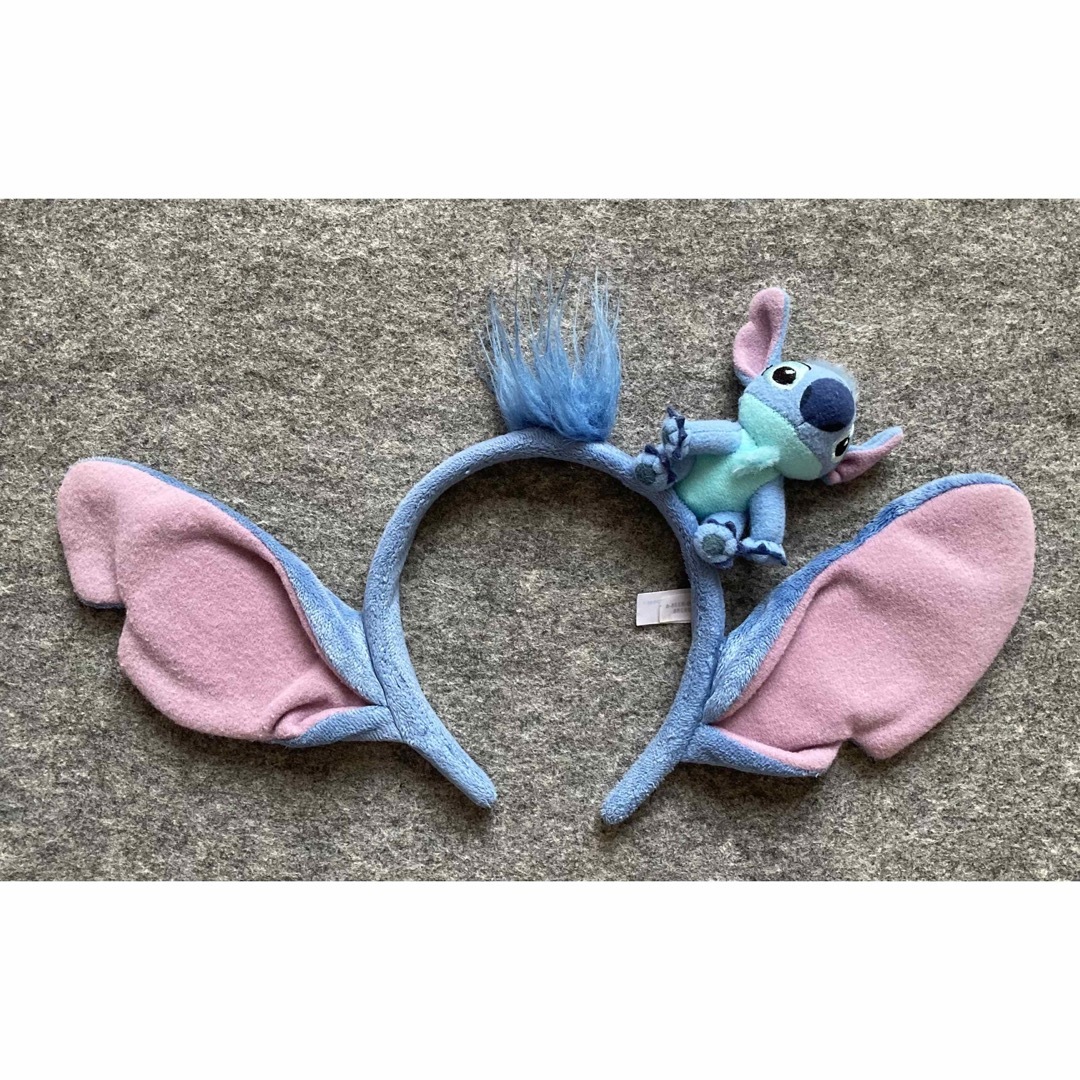 Disney - ディズニー カチューシャ スティッチ ぬいぐるみ 青の Disney - ディズニー カチューシャ スティッチ ぬいぐるみ 青の