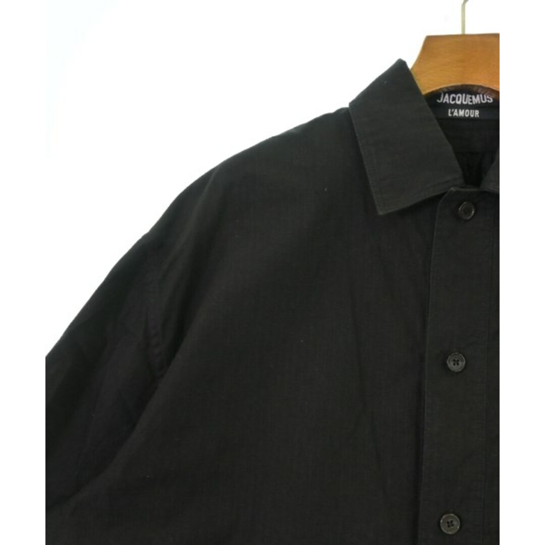 JACQUEMUS ジャックムス カジュアルシャツ 50(XL位) 黒 【古着】 JACQUEMUS ジャックムス カジュアルシャツ 50(XL位) 黒 【古着】