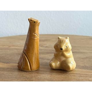 【新品】リスの置物(2つ)(置物)