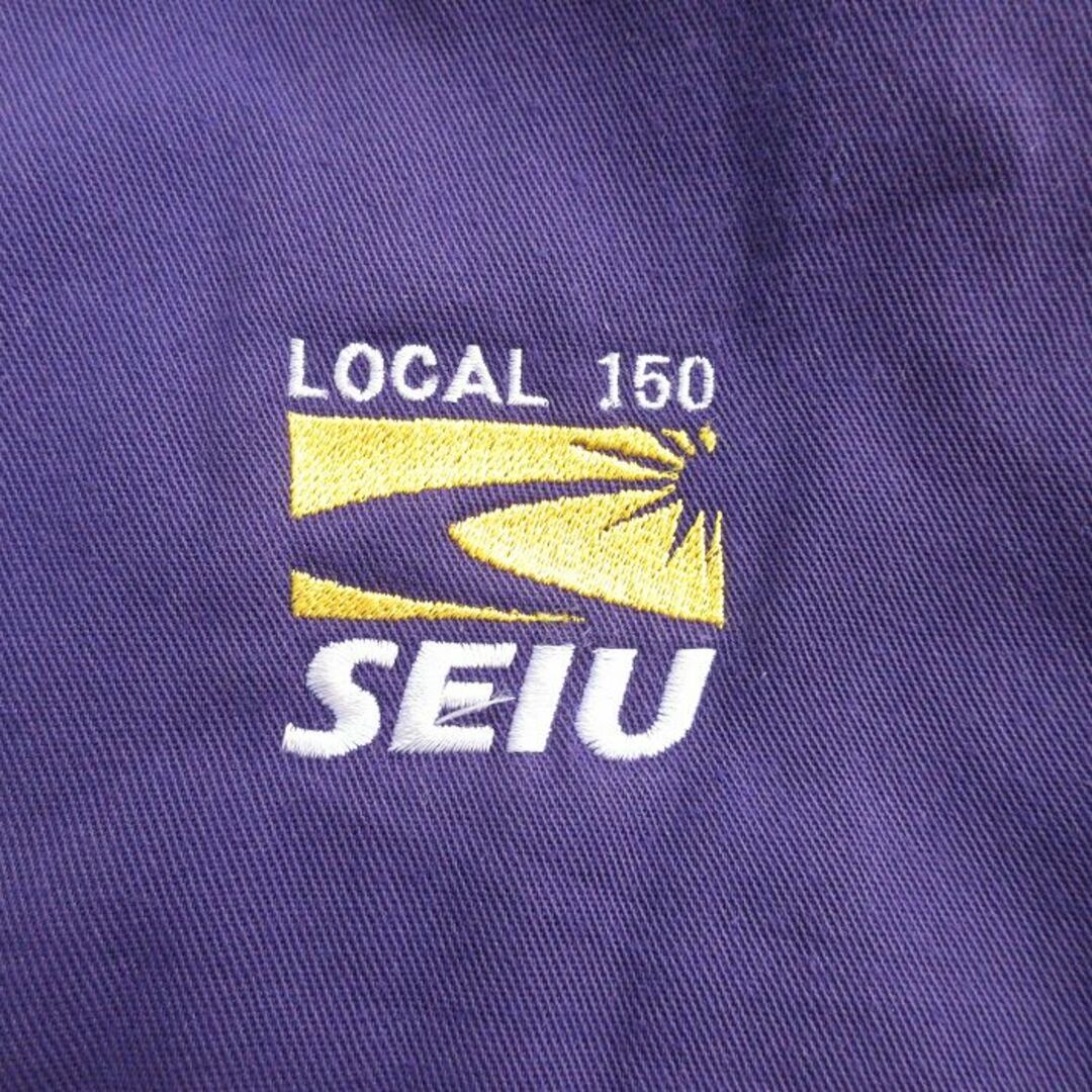 L☆古着 長袖 ジャケット メンズ 80年代 80s SEIU 刺繍 USA製 紫 L☆古着 長袖 ジャケット メンズ 80年代 80s SEIU 刺繍 USA製 紫