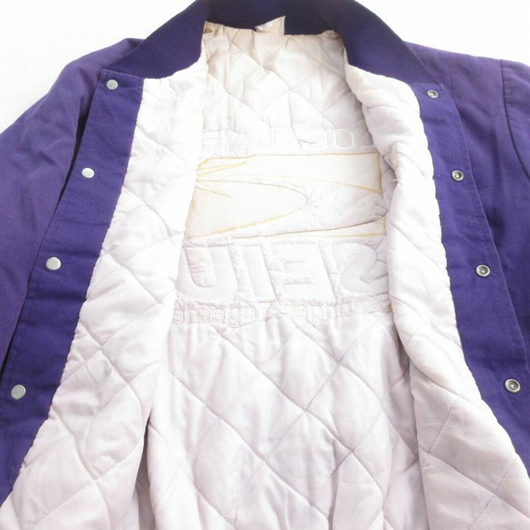 L☆古着 長袖 ジャケット メンズ 80年代 80s SEIU 刺繍 USA製 紫 L☆古着 長袖 ジャケット メンズ 80年代 80s SEIU 刺繍 USA製 紫