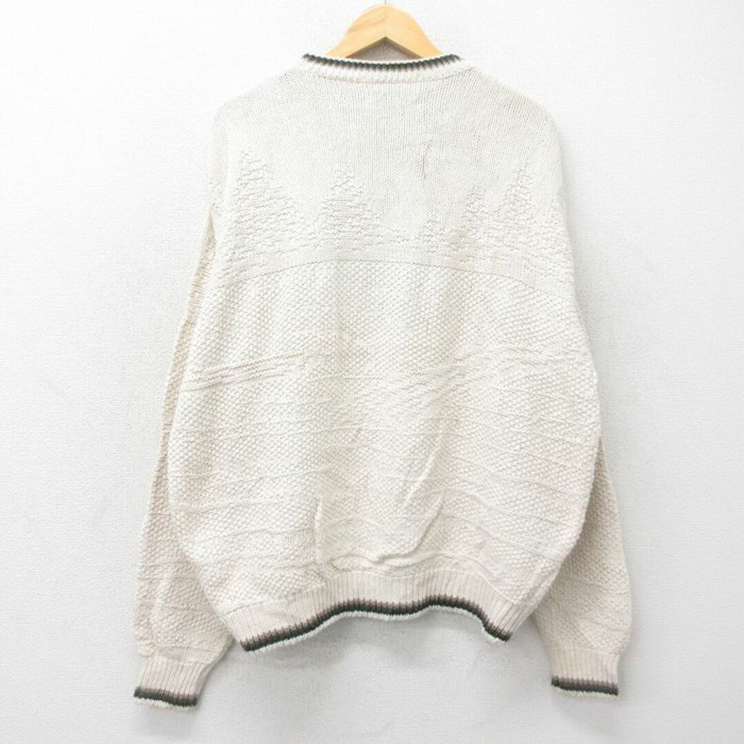 XL☆古着 長袖 セーター メンズ 90年代 90s 魚 刺繍 大きい XL☆古着 長袖 セーター メンズ 90年代 90s 魚 刺繍 大きい