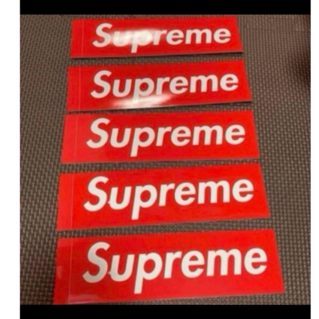 Supreme(シュプリーム)のSupreme box logo 赤ステッカー5枚セット メンズのファッション小物(その他)の商品写真