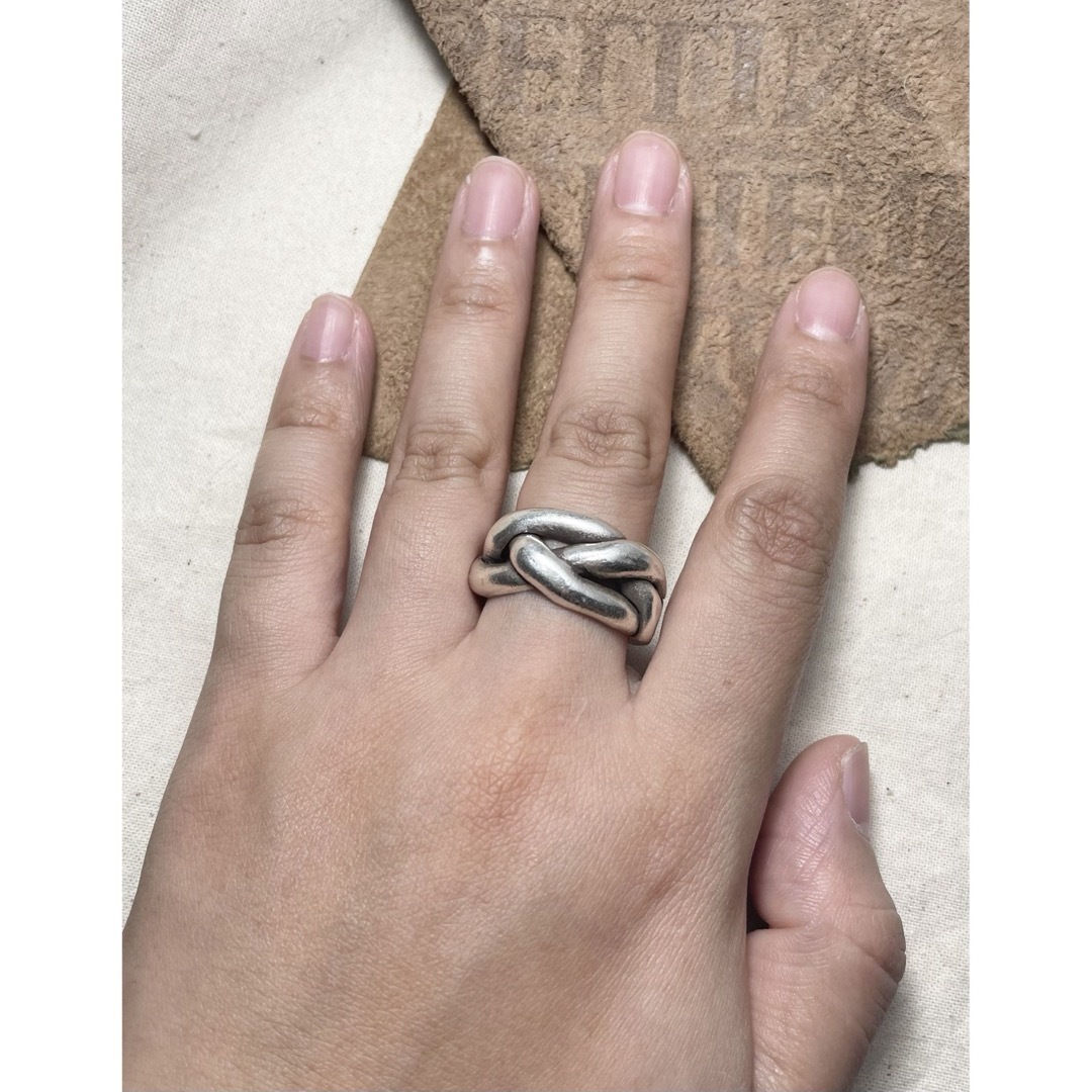 カレンシルバーリング 結びねじりKARENSILVER 編み込みおしゃれ カレンシルバーリング 結びねじりKARENSILVER 編み込みおしゃれ