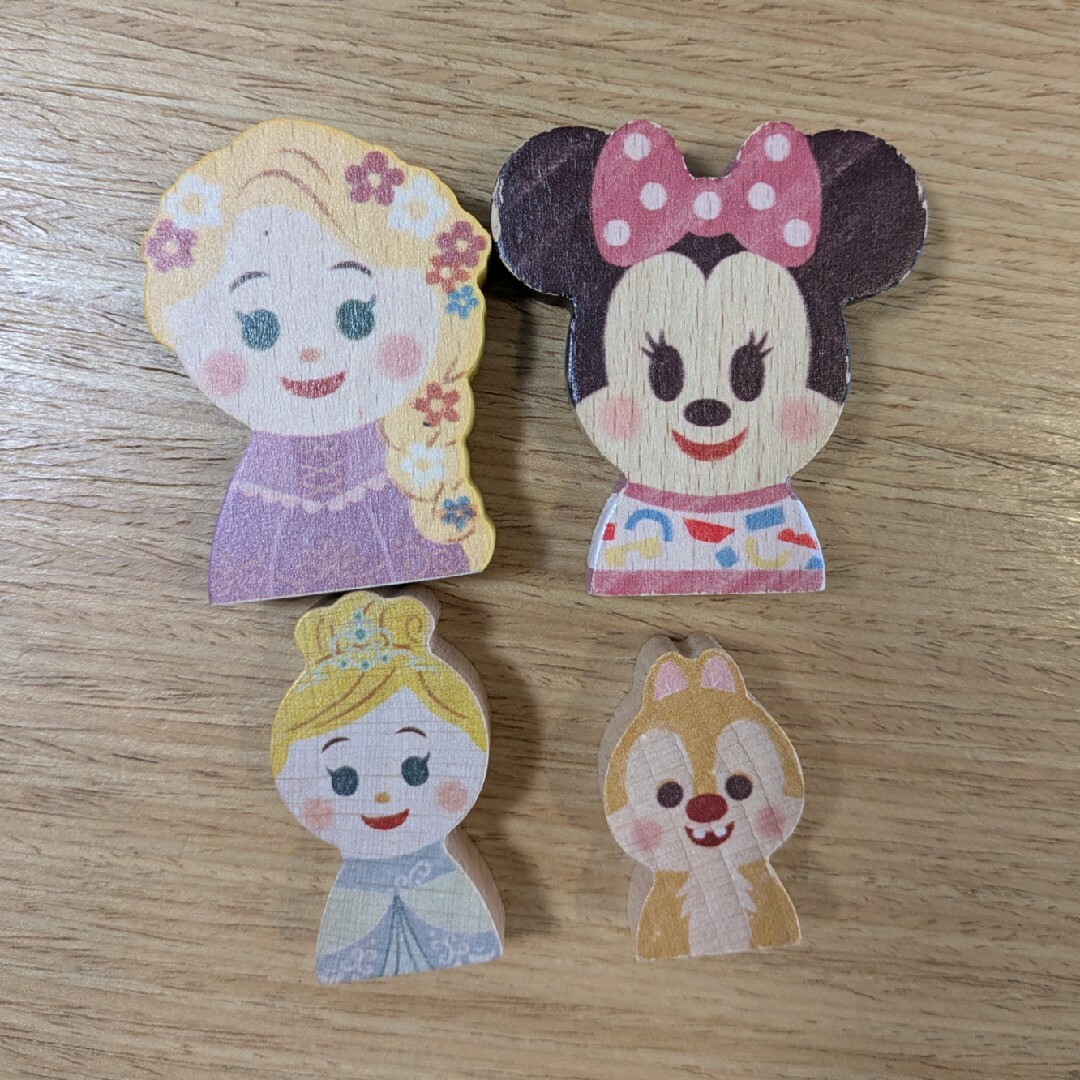 KIDEA(キディア)のkidea キデア ディズニー積み木 4種セット キッズ/ベビー/マタニティのおもちゃ(積み木/ブロック)の商品写真