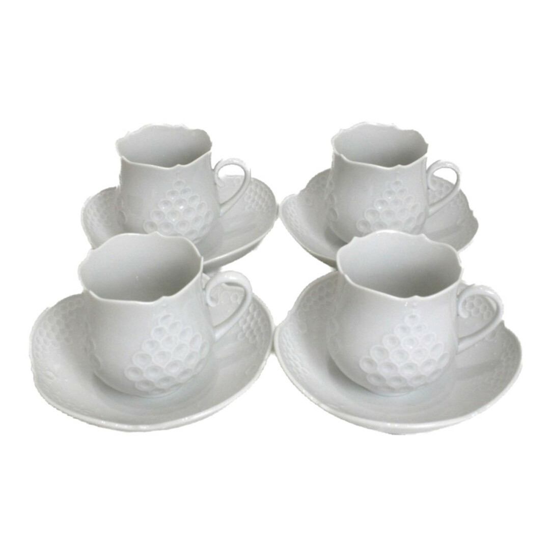 MEISSEN - MEISSEN マイセン ホワイトレリーフ コーヒーカップ MEISSEN - MEISSEN マイセン ホワイトレリーフ コーヒーカップ