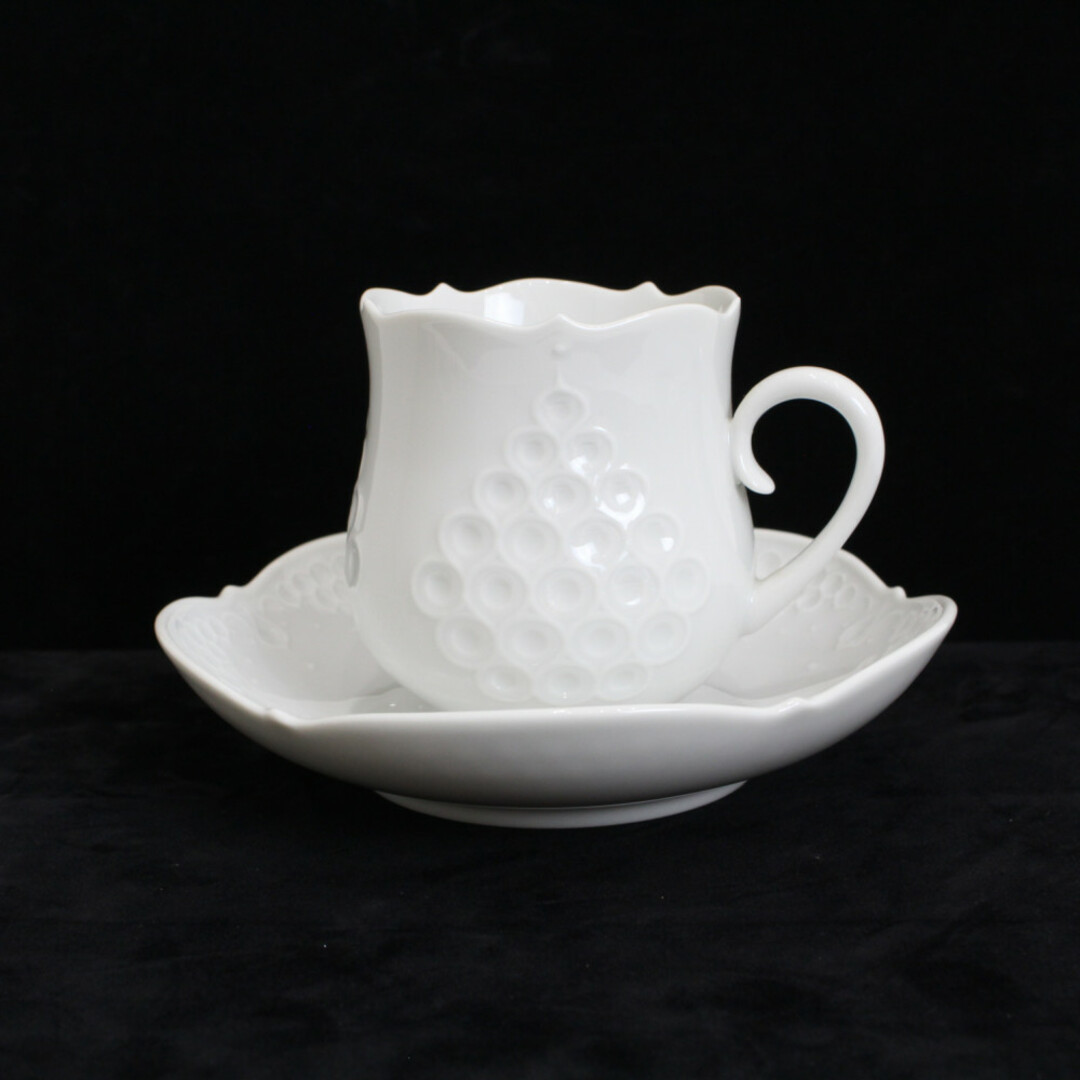 MEISSEN - MEISSEN マイセン ホワイトレリーフ コーヒーカップ MEISSEN - MEISSEN マイセン ホワイトレリーフ コーヒーカップ