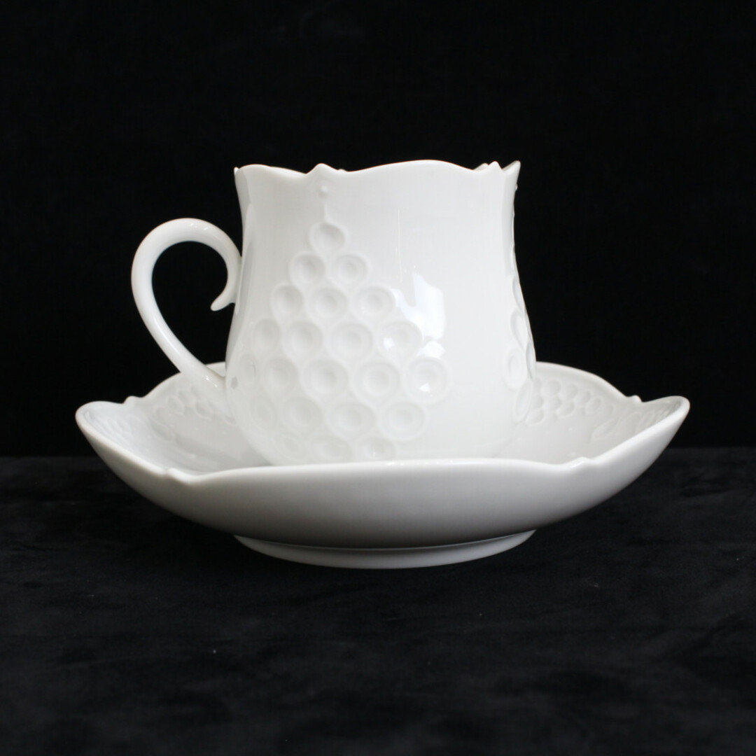 MEISSEN - MEISSEN マイセン ホワイトレリーフ コーヒーカップ MEISSEN - MEISSEN マイセン ホワイトレリーフ コーヒーカップ
