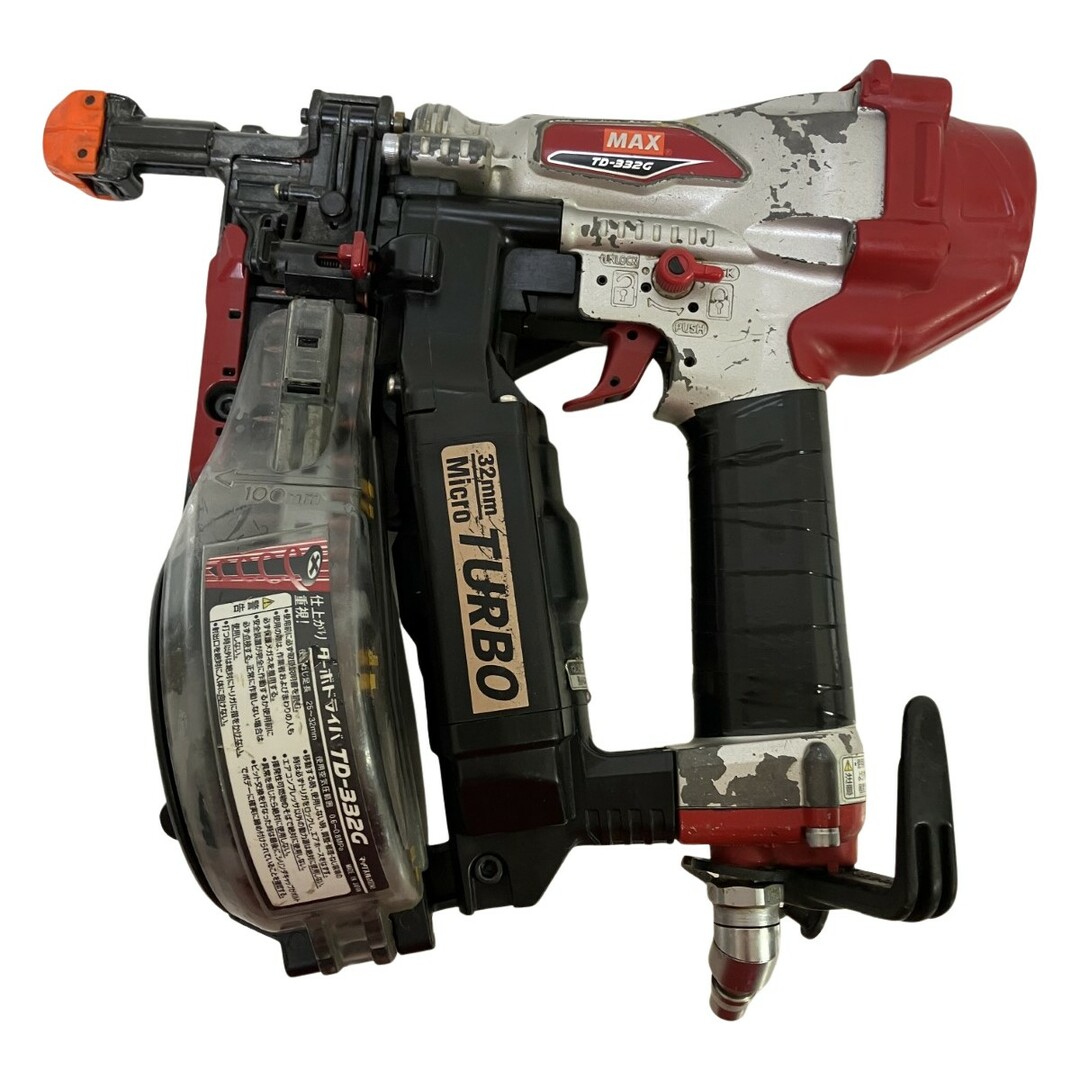 ЗЗMAX マックス 32mm 常圧 ねじ打ち機 ケース付 TD-332G レッド ЗЗMAX マックス 32mm 常圧 ねじ打ち機 ケース付 TD-332G レッド