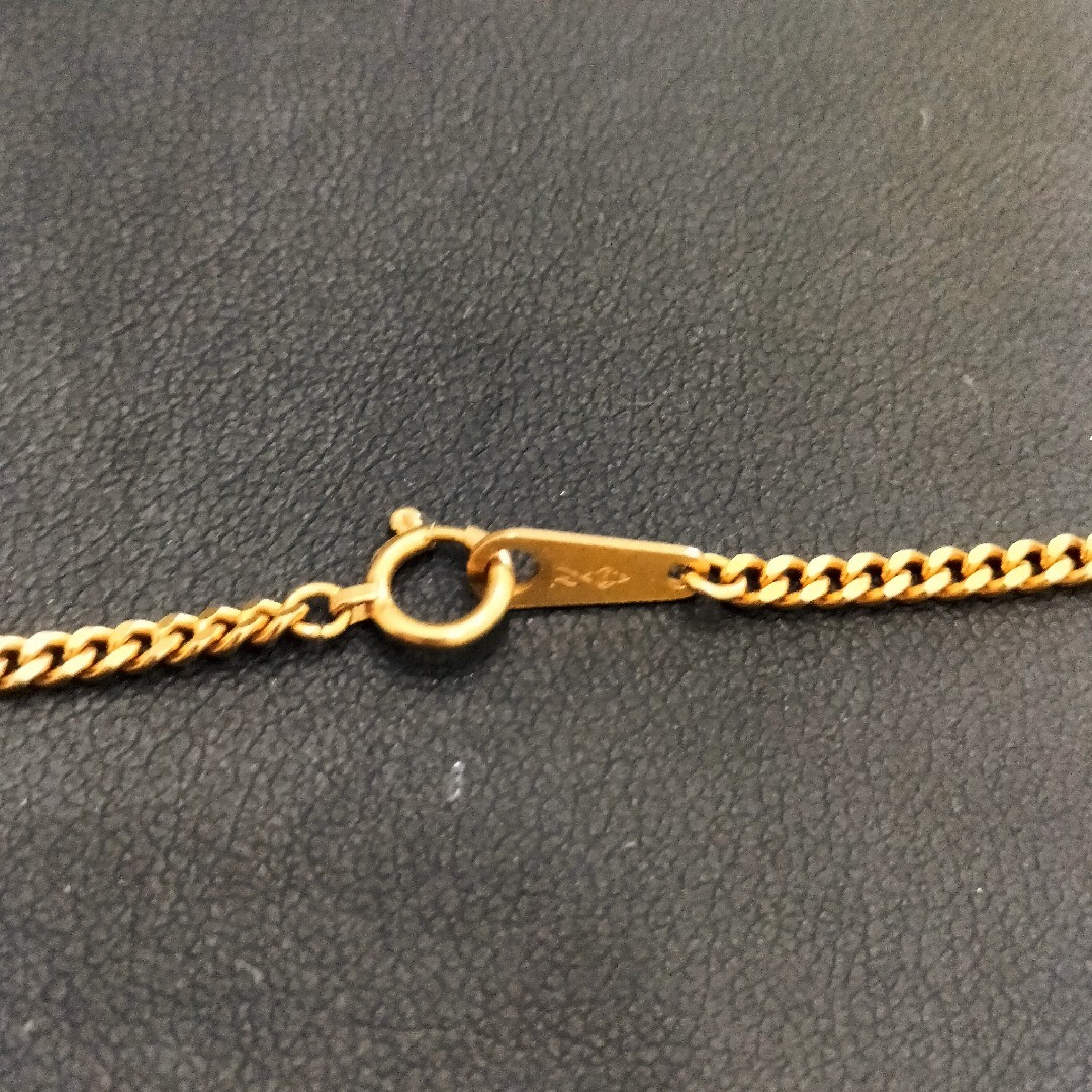 Y101606) K18 YG ネックレス 喜平2面シングル ホールマーク Y101606) K18 YG ネックレス 喜平2面シングル ホールマーク