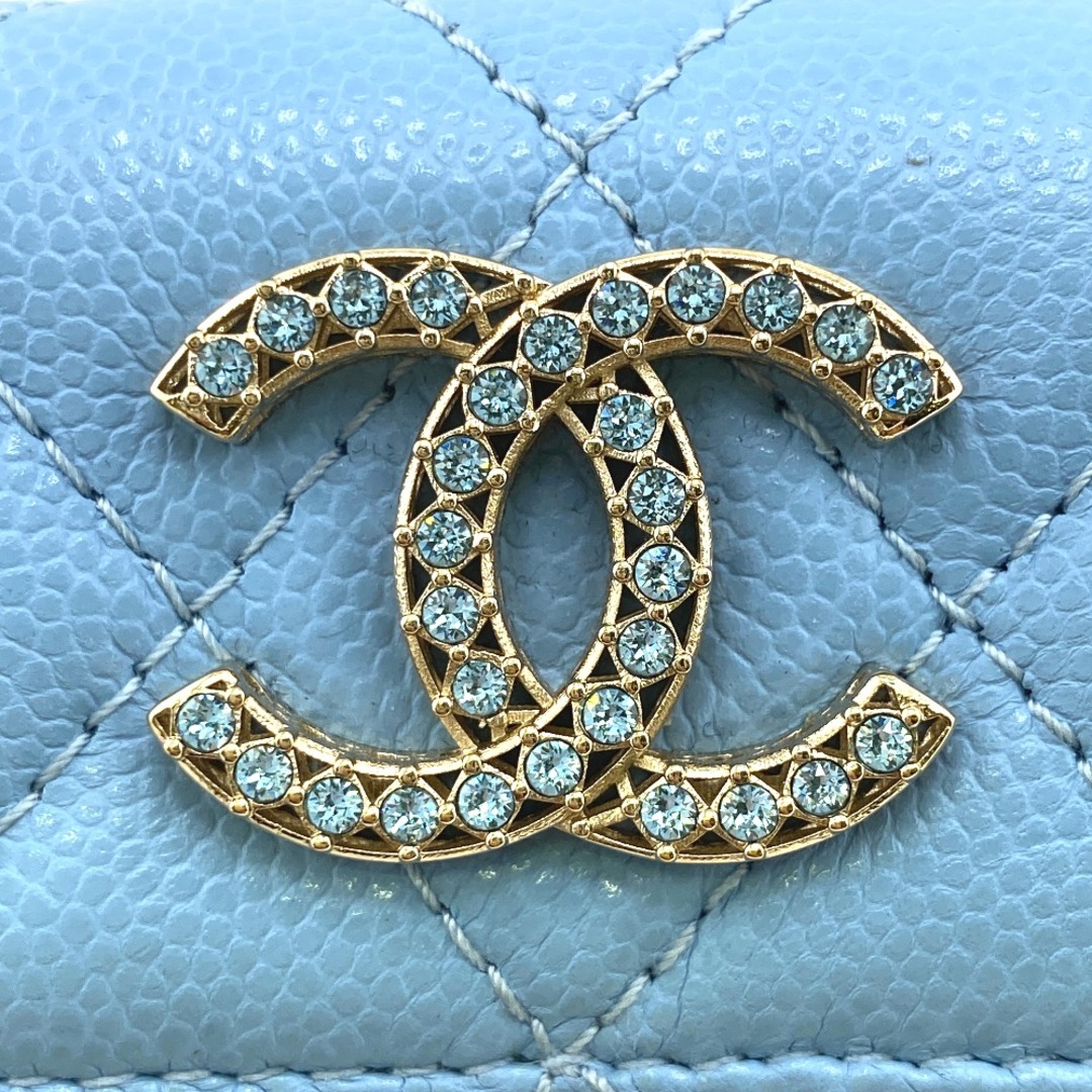 シャネル CHANEL 三つ折り財布 マトラッセ ラインストーン シャネル CHANEL 三つ折り財布 マトラッセ ラインストーン