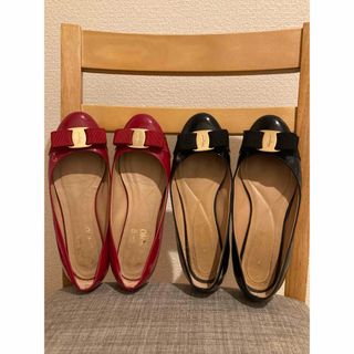 Salvatore Ferragamo(バレエシューズ ・ レッド/赤色系)の Salvatore Ferragamo(バレエシューズ ・ レッド/赤色系)の