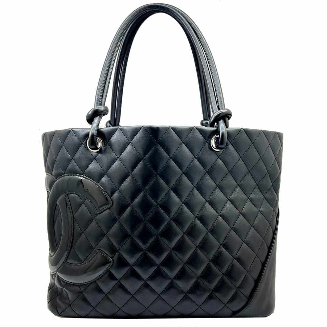 CHANEL - シャネル Chanel A25169 カンボン ラージ トート バッグ ピンク ブラック 黒