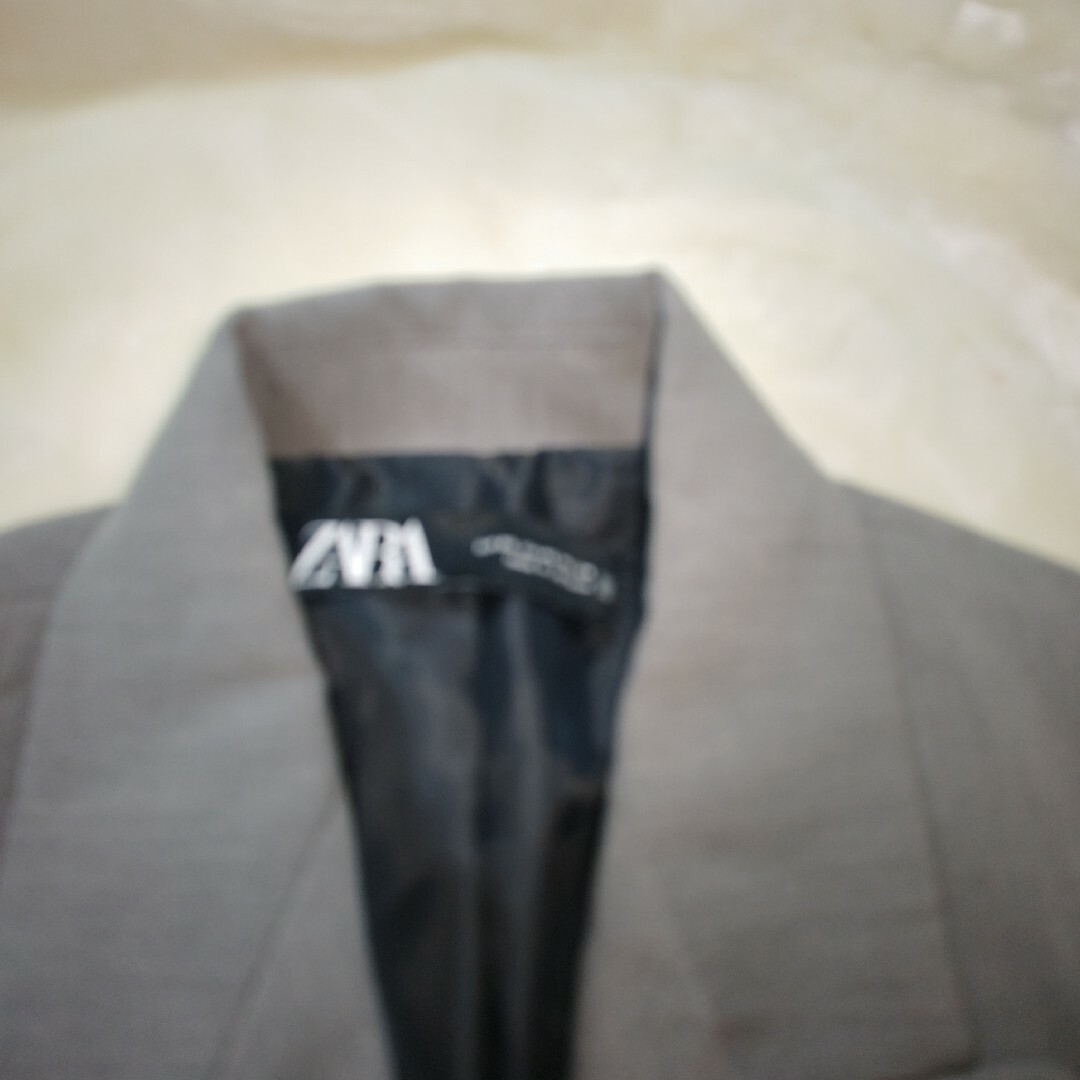 男女兼用 ZARA グレー ダブルジャケット 【人気✩ZARA】オーバーサイズ - テーラードジャケット