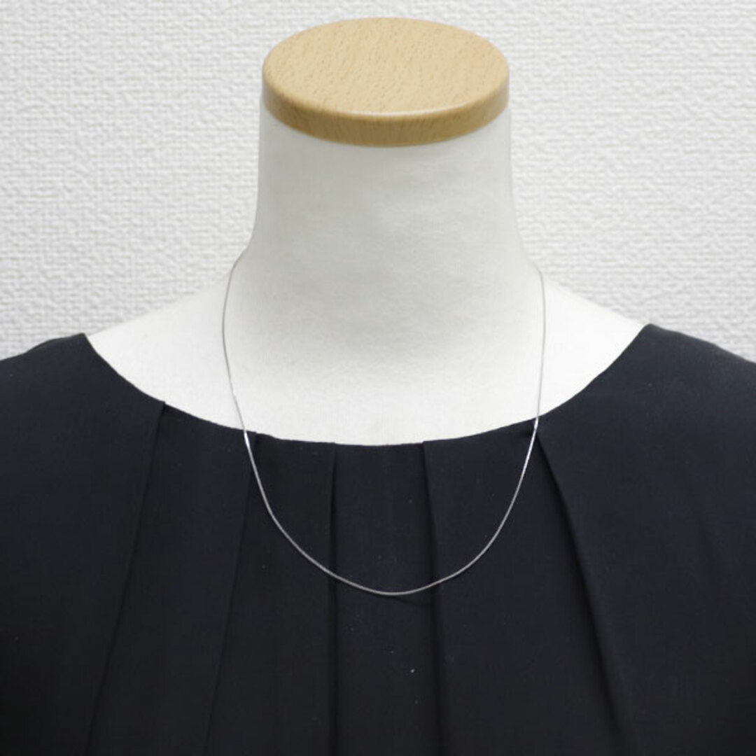 新品 K18WG チェーン ネックレス ~50cm ベネチアン 0.6mm 新品 K18WG チェーン ネックレス ~50cm ベネチアン 0.6mm