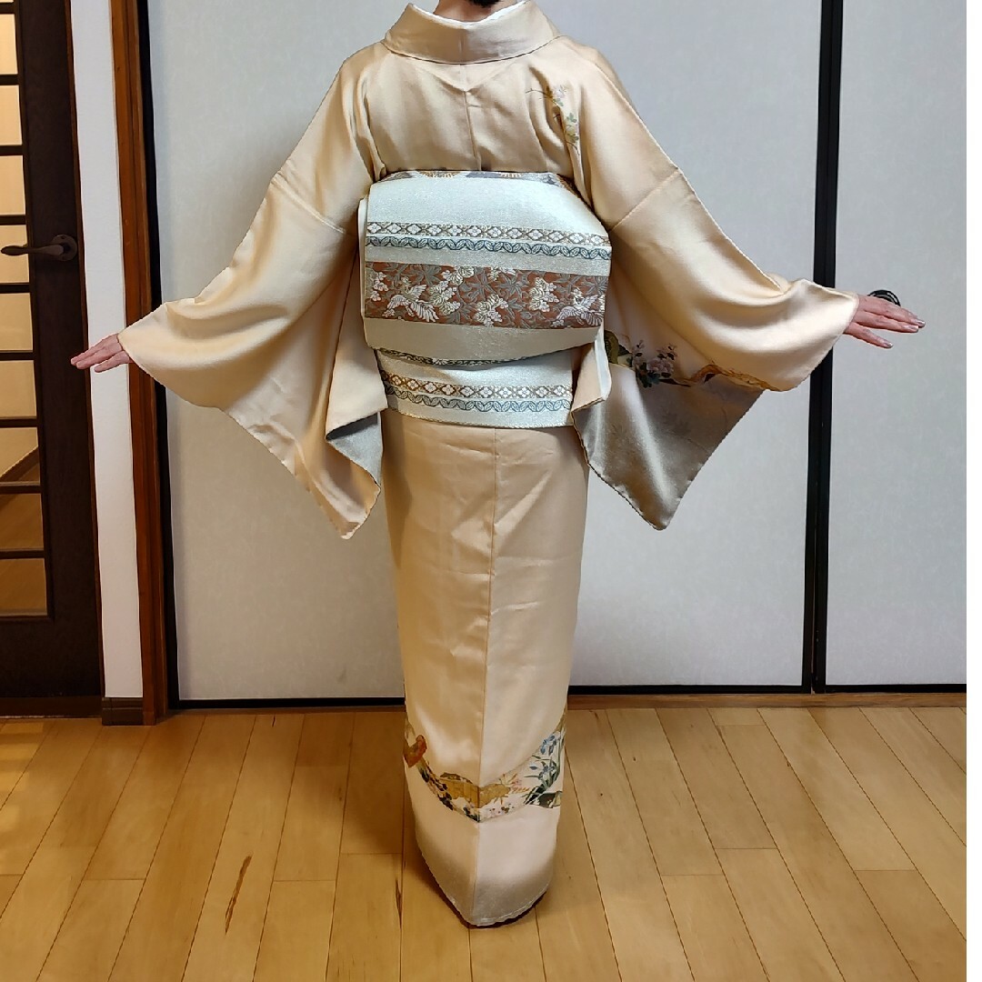 訪問着フルセット 西陣織 密陀僧色 絵巻物 入学式 卒業式 七五三 訪問着フルセット 西陣織 密陀僧色 絵巻物 入学式 卒業式 七五三