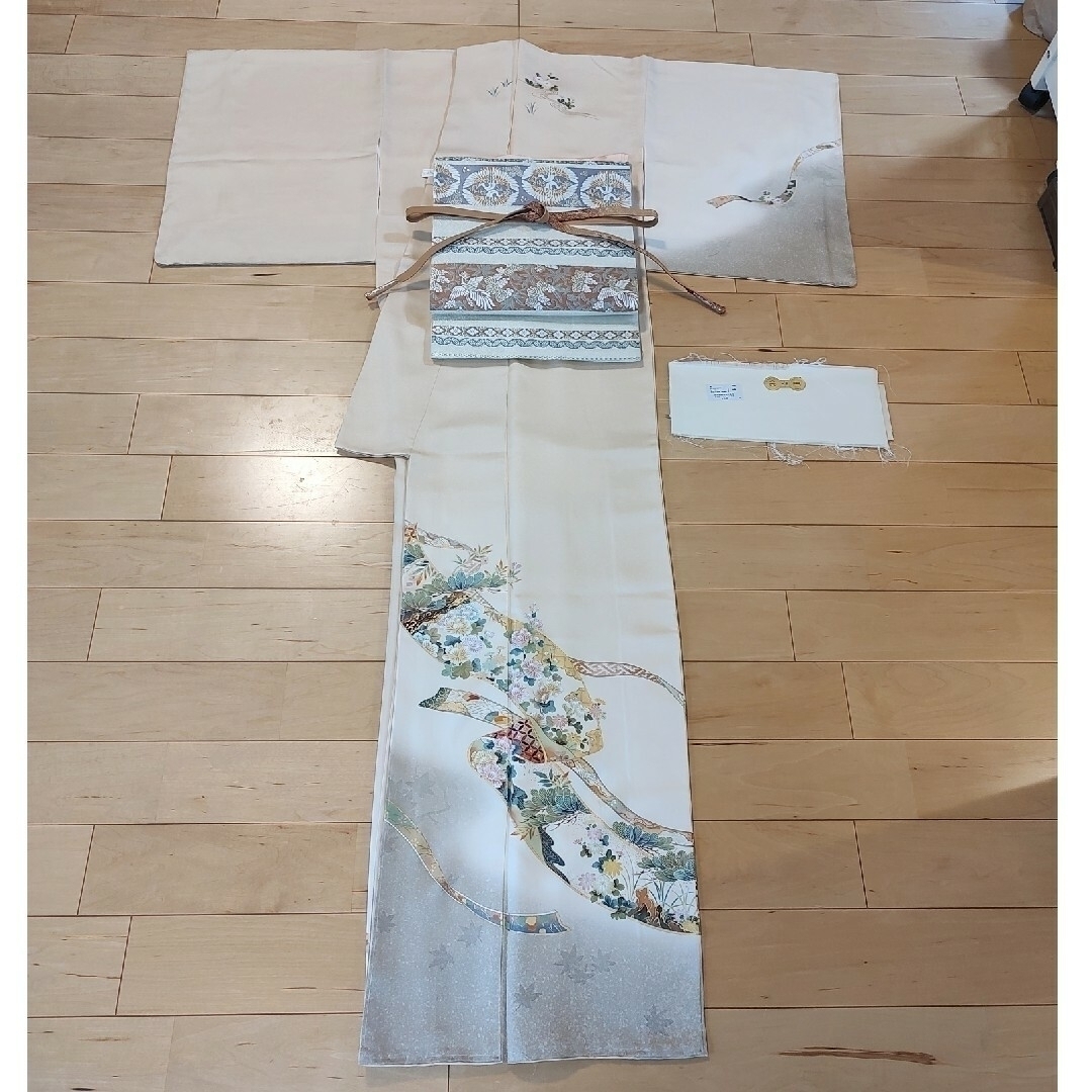訪問着フルセット 西陣織 密陀僧色 絵巻物 入学式 卒業式 七五三 訪問着フルセット 西陣織 密陀僧色 絵巻物 入学式 卒業式 七五三