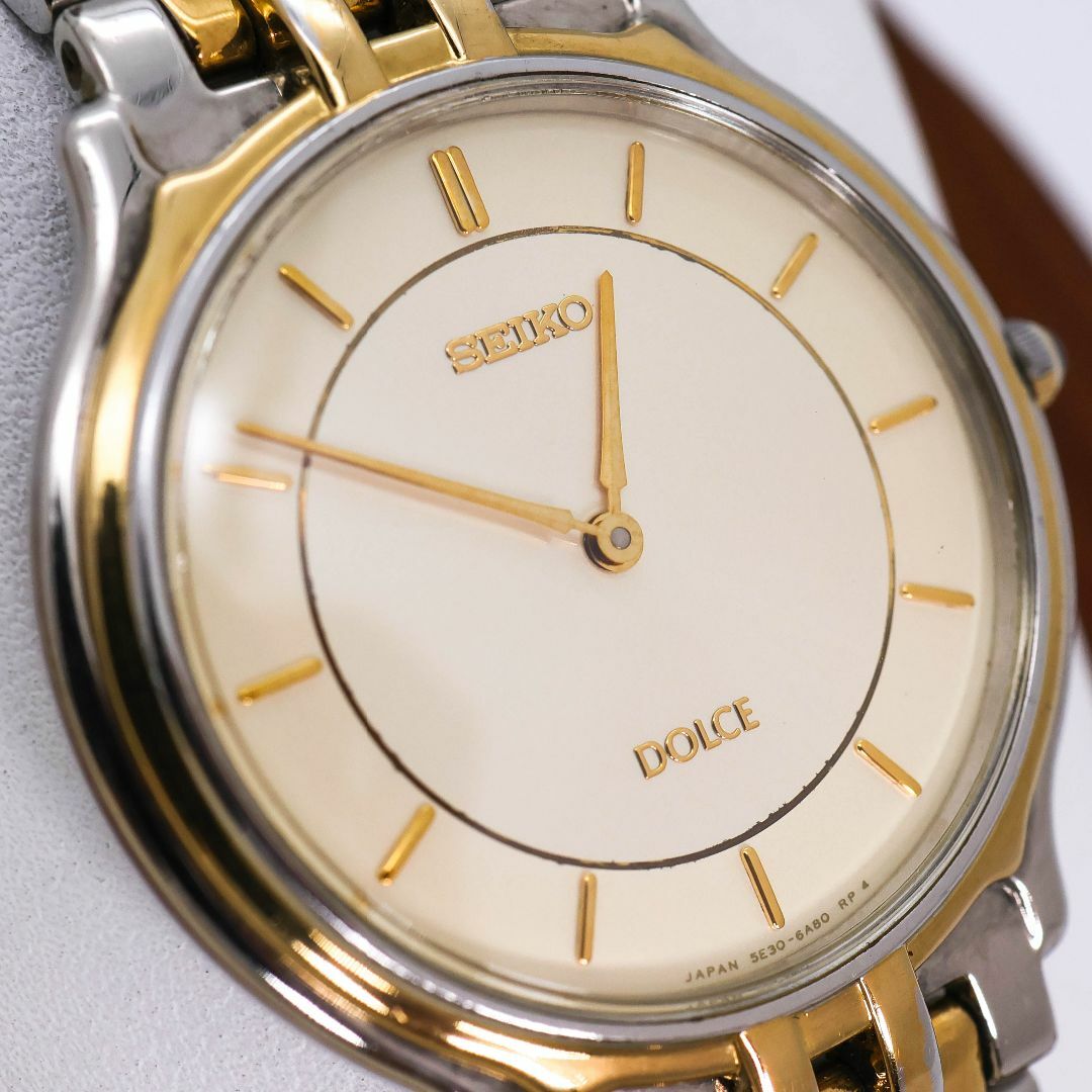 稼働 SEIKO Dolce 腕時計 5E30 クラシカル メンズ 新品電池 n 稼働 SEIKO Dolce 腕時計 5E30 クラシカル メンズ 新品電池 n