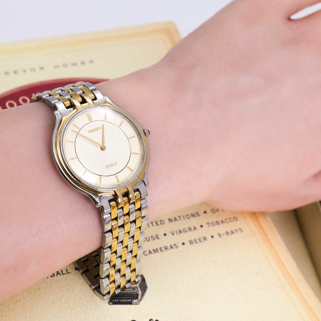 稼働 SEIKO Dolce 腕時計 5E30 クラシカル メンズ 新品電池 n 稼働 SEIKO Dolce 腕時計 5E30 クラシカル メンズ 新品電池 n