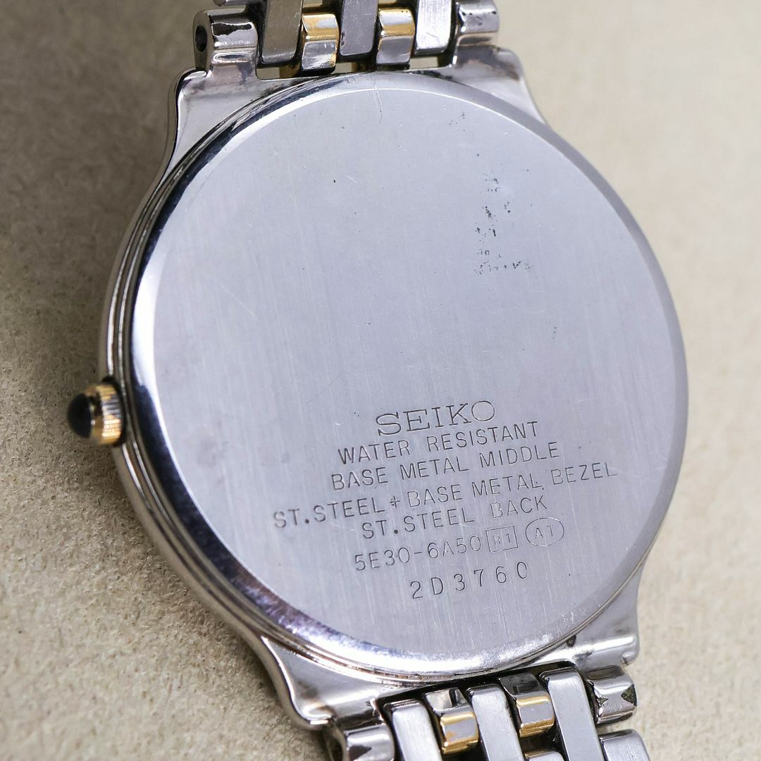 稼働 SEIKO Dolce 腕時計 5E30 クラシカル メンズ 新品電池 n 稼働 SEIKO Dolce 腕時計 5E30 クラシカル メンズ 新品電池 n
