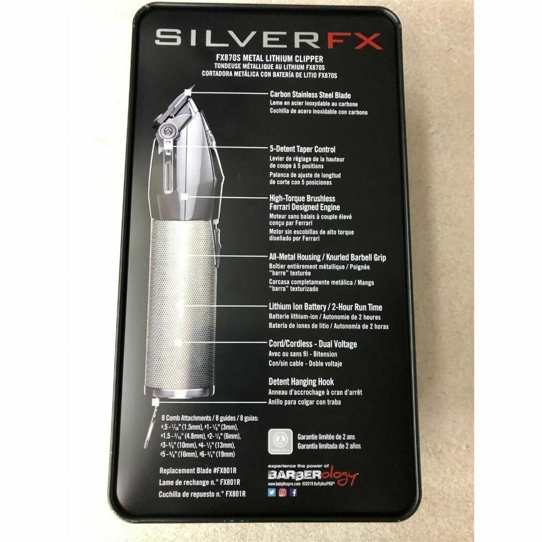 新品未使用 BaByliss Pro FX870S バリカン ベビリス シルバー 新品未使用 BaByliss Pro FX870S バリカン ベビリス シルバー
