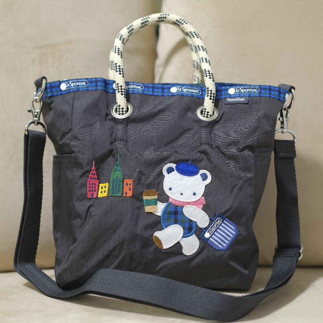 【美品】familiar サコッシュ　ブラック　TO&FRO 美品】familiar サコッシュブラックTO&FRO