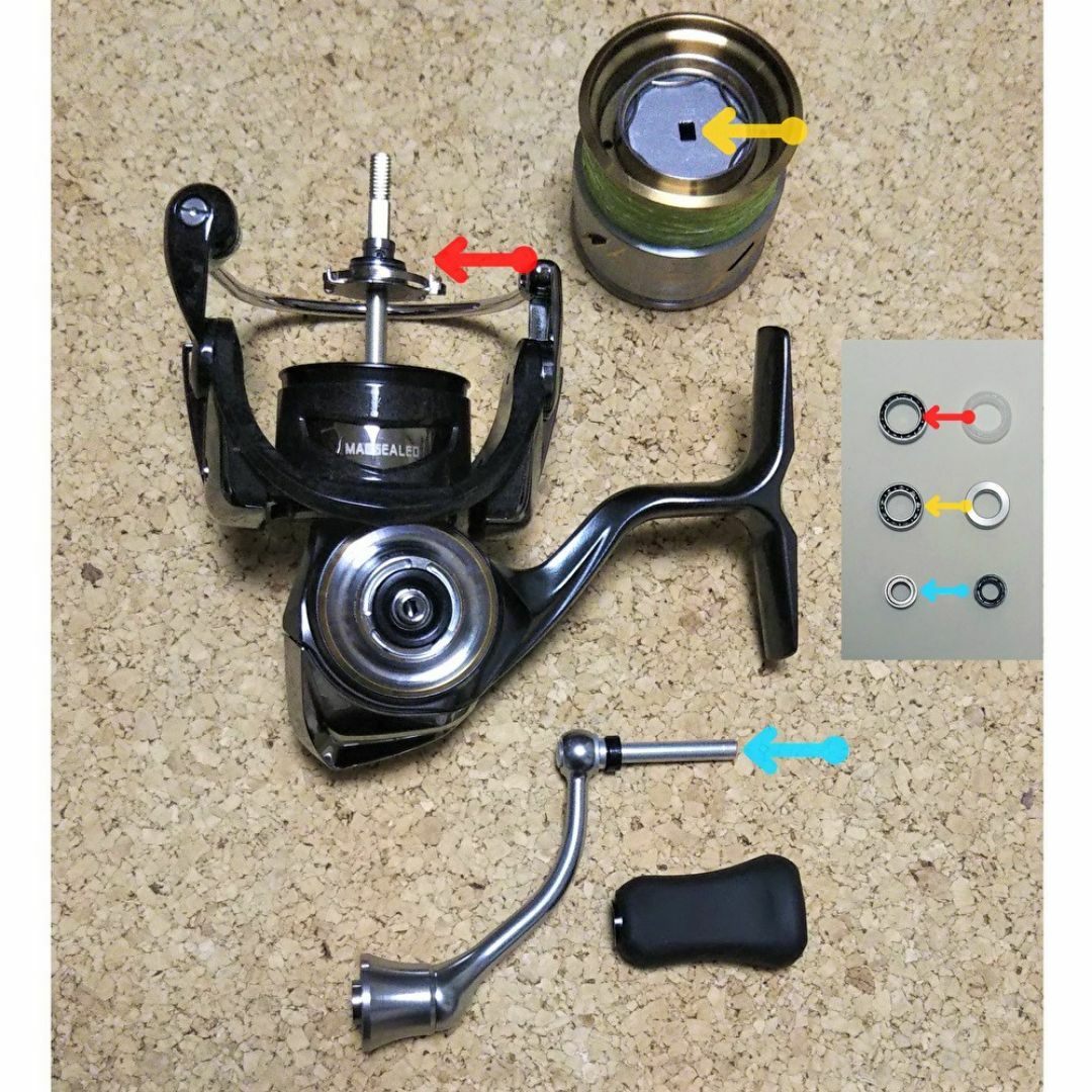 【DAIWA】24ルビアス 20ルビアスLT フルベアリングキット ダイワ防錆 【DAIWA】24ルビアス 20ルビアスLT フルベアリングキット ダイワ防錆