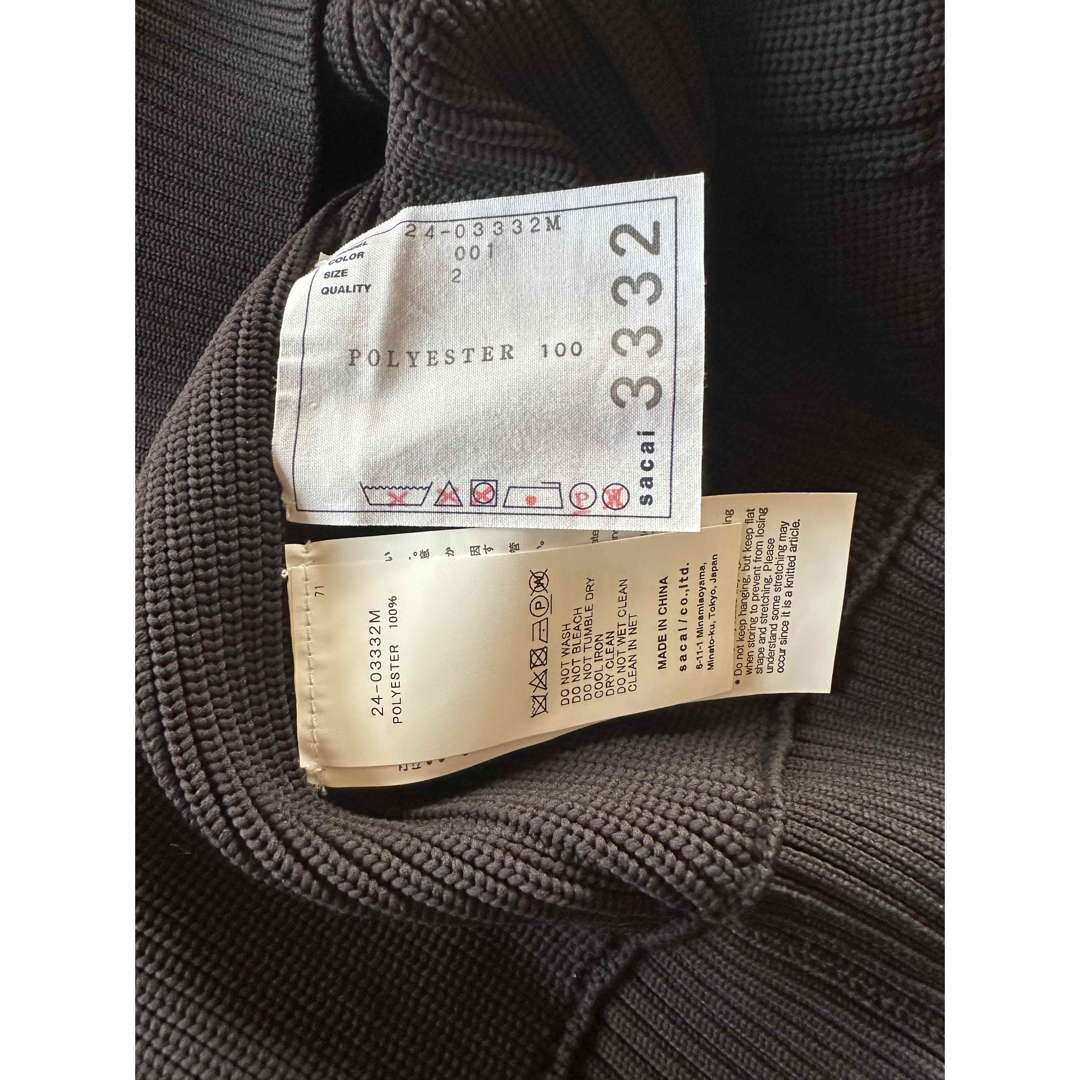 sacai - 黒2新品58%of sacai メンズ ルーズ アウトシーム ニット sacai - 黒2新品58%of sacai メンズ ルーズ アウトシーム ニット
