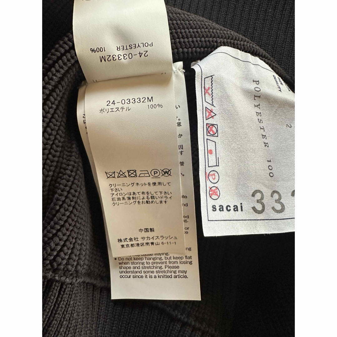 sacai - 黒2新品58%of sacai メンズ ルーズ アウトシーム ニット sacai - 黒2新品58%of sacai メンズ ルーズ アウトシーム ニット