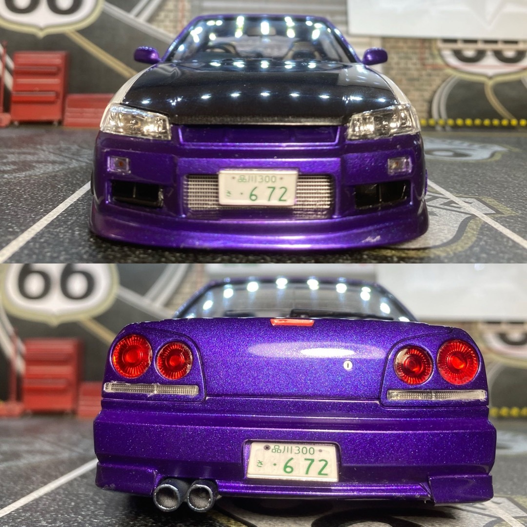 AOSHIMA - プラモデル完成品 アオシマ 1/24 ER34 スカイライン AOSHIMA - プラモデル完成品 アオシマ 1/24 ER34 スカイライン