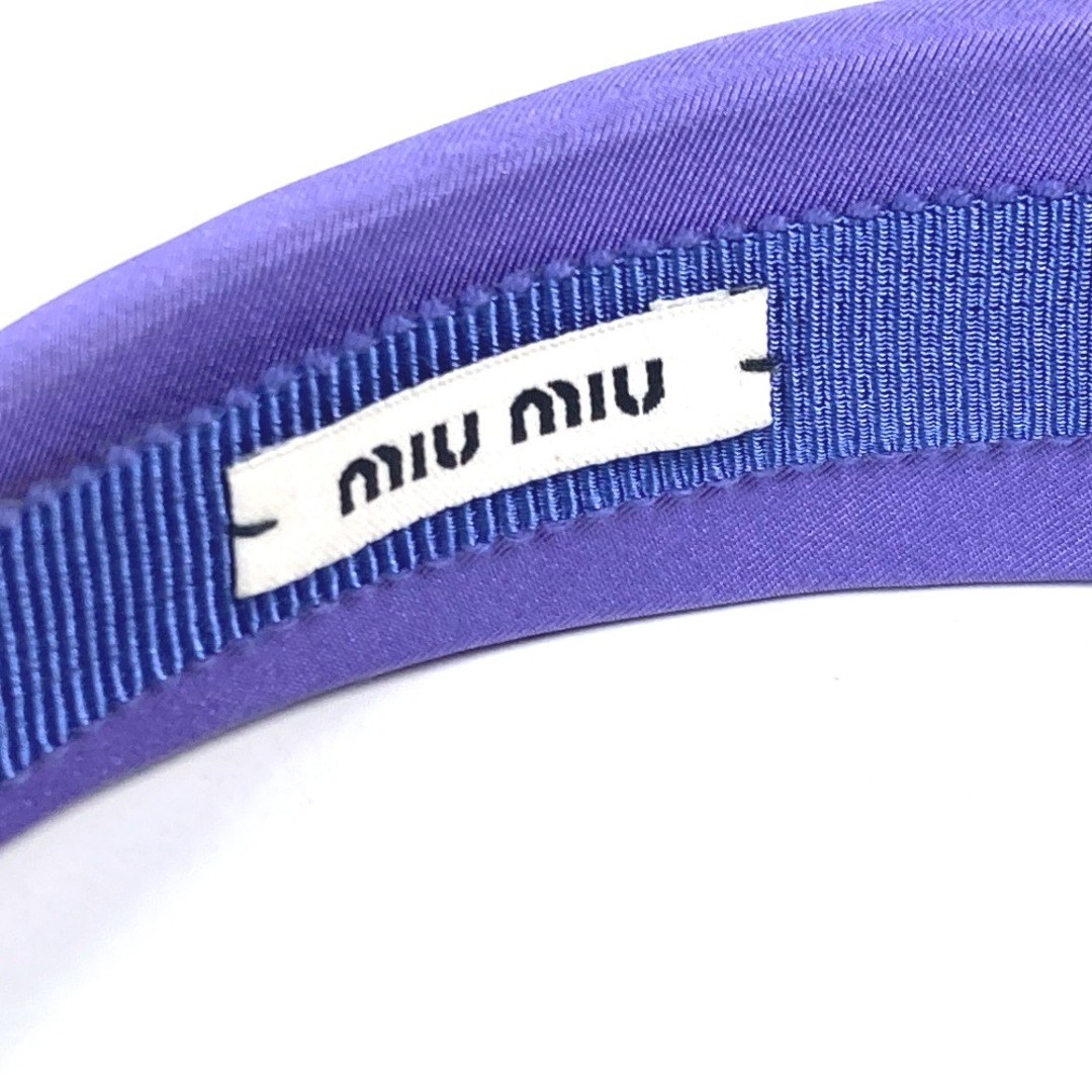 MIU MIU - ミュウミュウ MIUMIU ロゴ バイカラー ヘアバンド MIU MIU - ミュウミュウ MIUMIU ロゴ バイカラー ヘアバンド