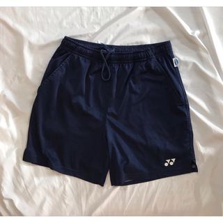 ★YONEX バドミントンパンツ L ネイビー(バドミントン)