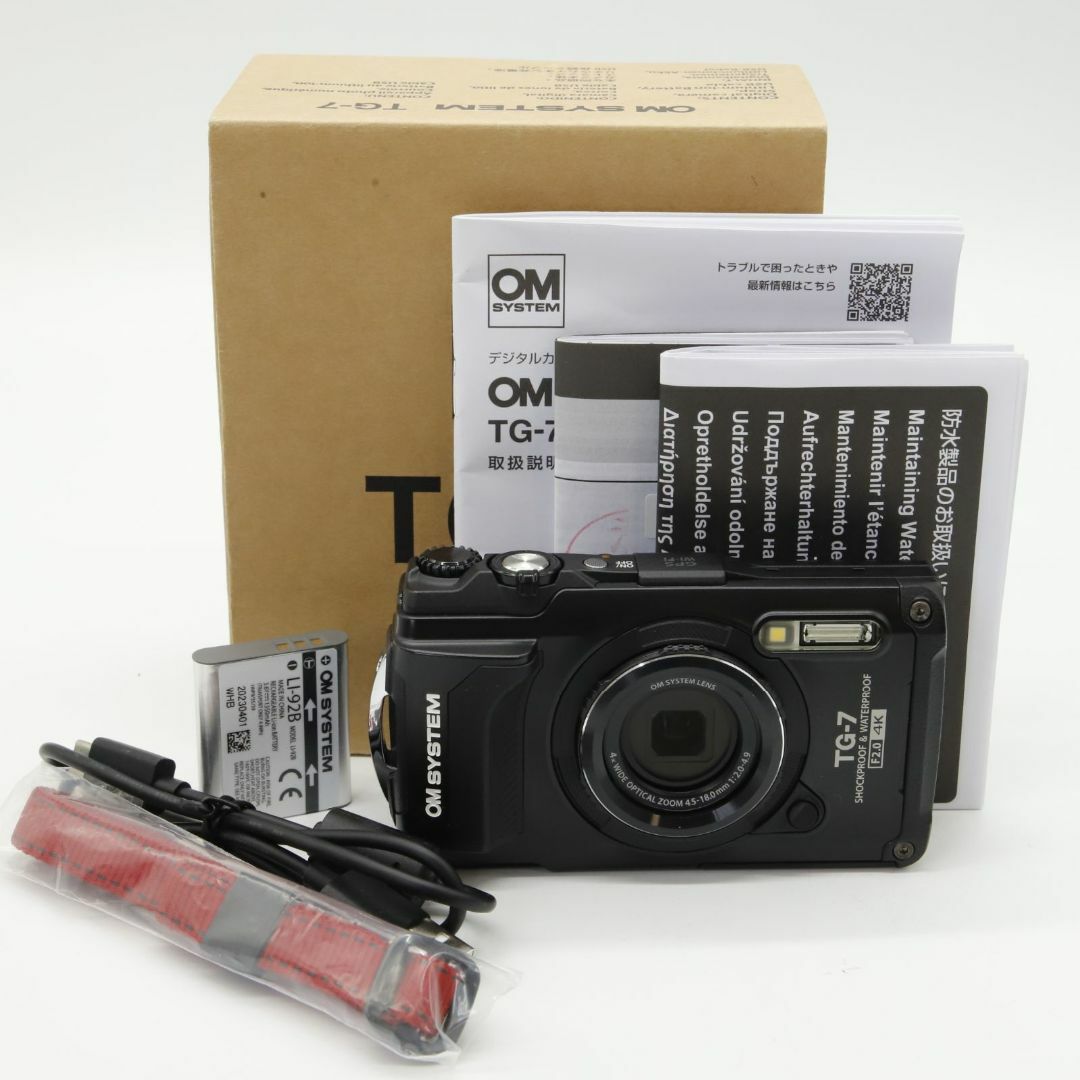 OLYMPUS - □ほぼ新品□ OM SYSTEM Tough TG-7 ブラックの通販 by OLYMPUS - □ほぼ新品□ OM SYSTEM Tough TG-7 ブラックの通販 by
