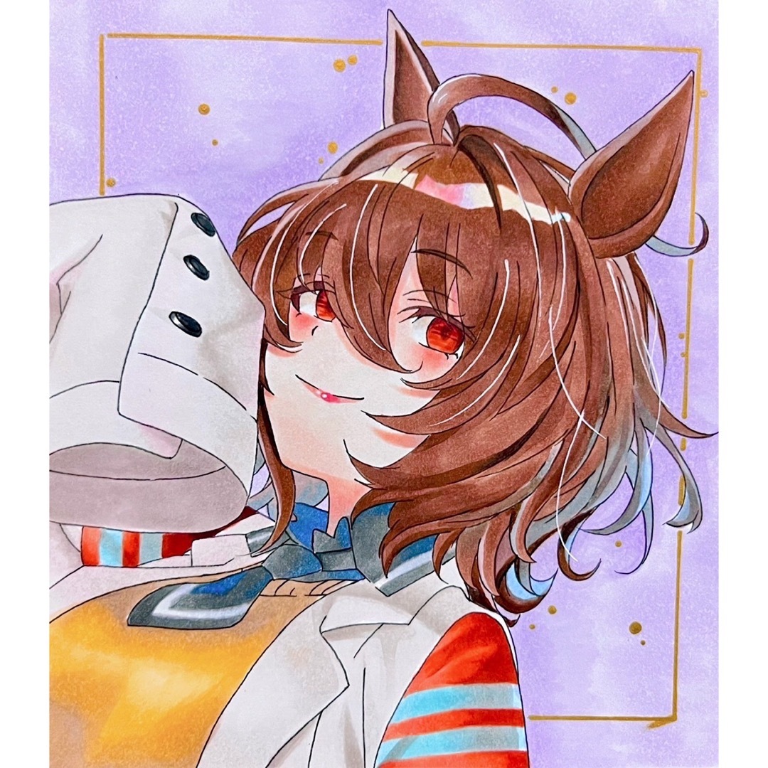 ウマ娘 アグネスタキオン 手描きイラスト ファンアートの通販 by ウマ娘 アグネスタキオン 手描きイラスト ファンアートの通販 by