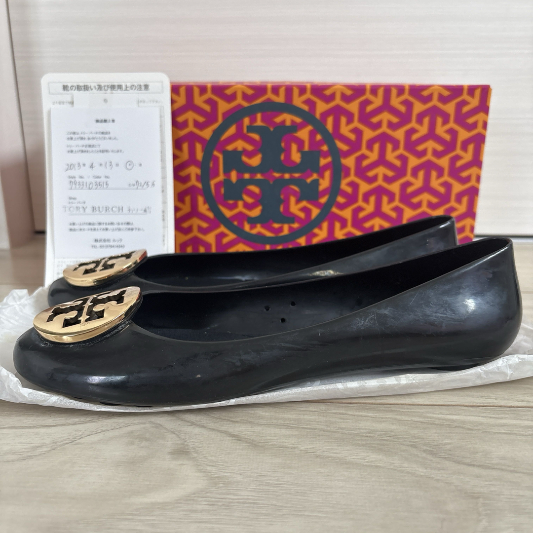 Tory Burch - TORY BURCHトリーバーチ 黒 フラットシューズ 6M Tory Burch - TORY BURCHトリーバーチ 黒 フラットシューズ 6M