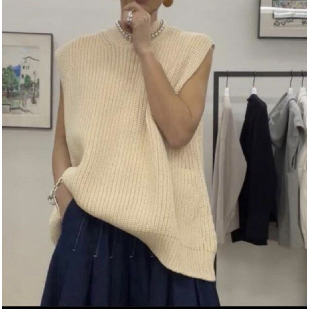 MACHATT マチャット アゼスリーブレスニット ベスト 新品タグ MACHATT マチャット アゼスリーブレスニット ベスト 新品タグ