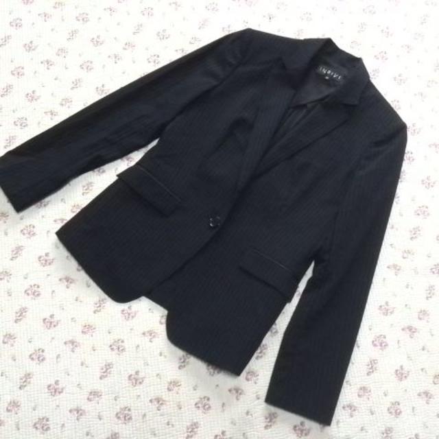 最新人気 大きい W78 40 パンツスーツ インディヴィ 【極美】 - INDIVI 濃紺 ビジネス OL スーツ