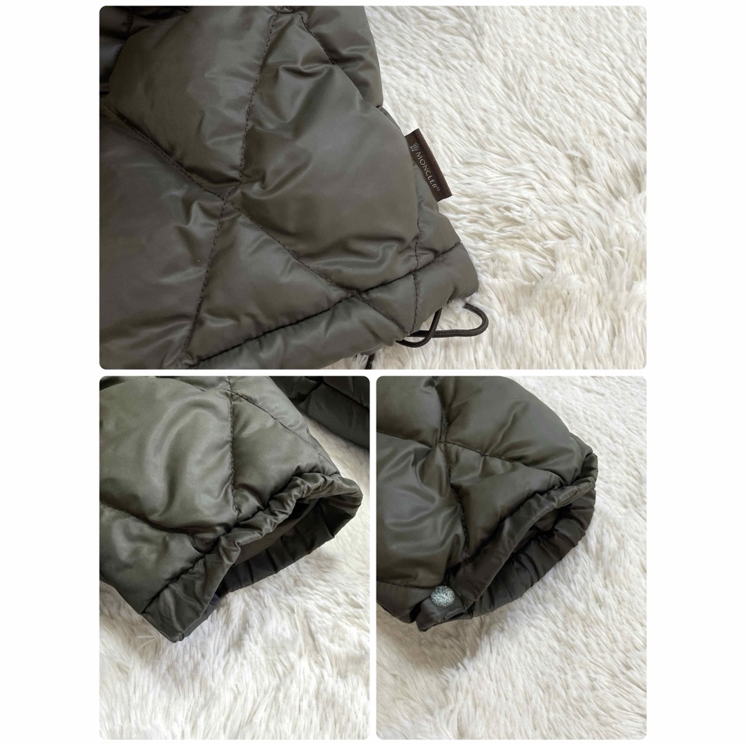 MONCLER - 希少 MONCLER 茶タグ モンクレール カーキー ダウン MONCLER - 希少 MONCLER 茶タグ モンクレール カーキー ダウン