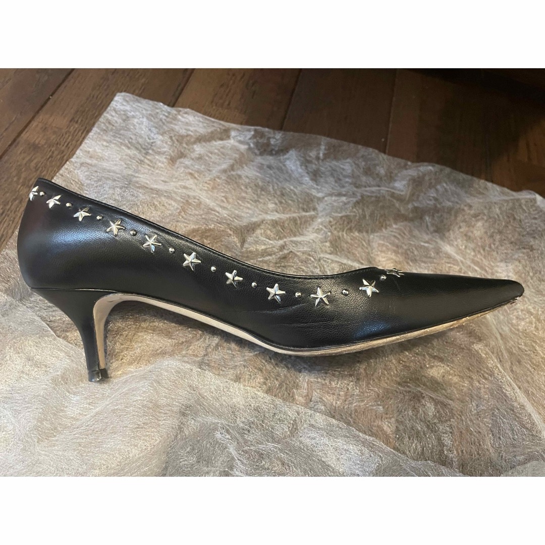 JIMMY CHOO ブラックパンプス 37 JIMMY CHOO ブラックパンプス 37