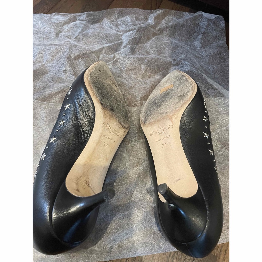 JIMMY CHOO ブラックパンプス 37 JIMMY CHOO ブラックパンプス 37