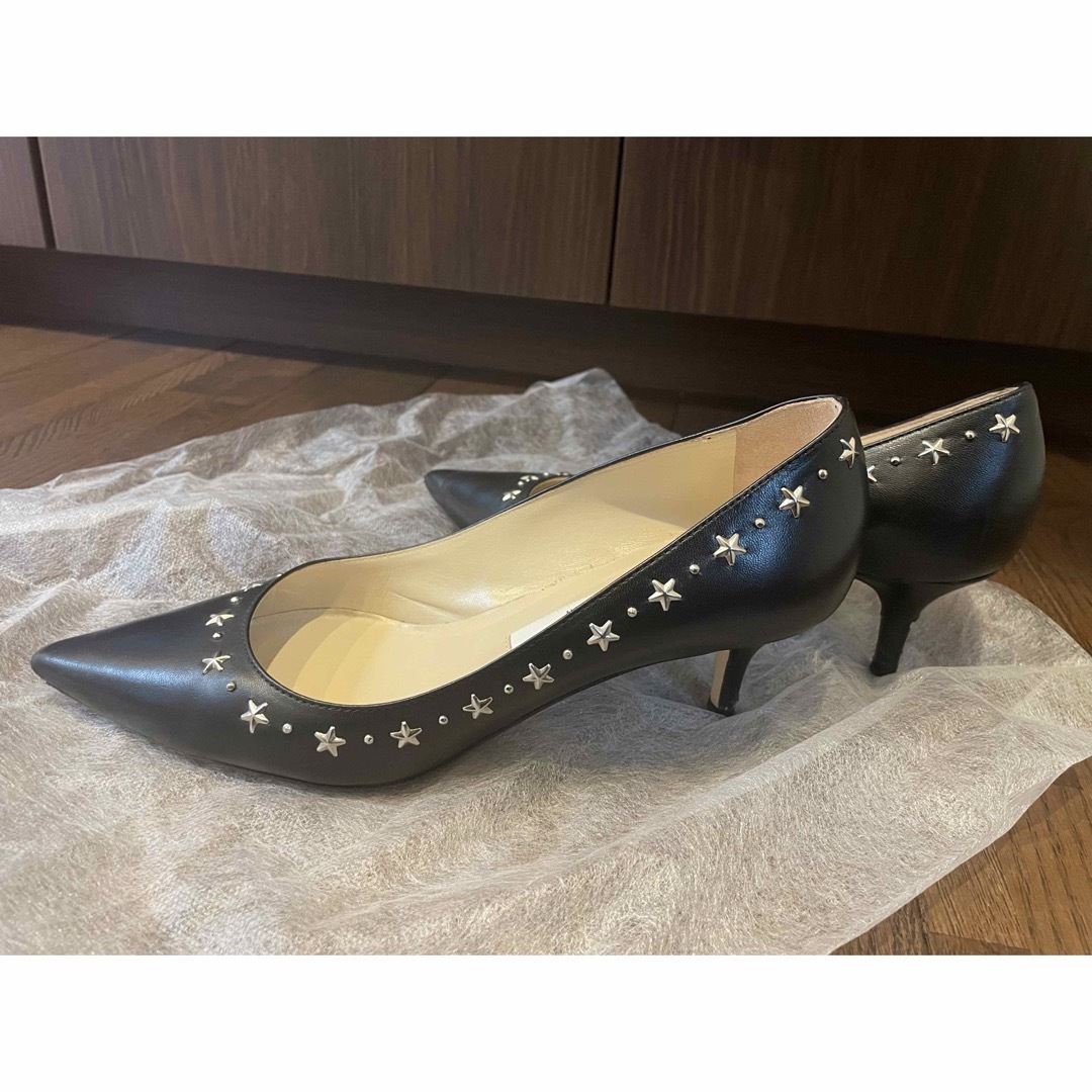 JIMMY CHOO ブラックパンプス 37 JIMMY CHOO ブラックパンプス 37