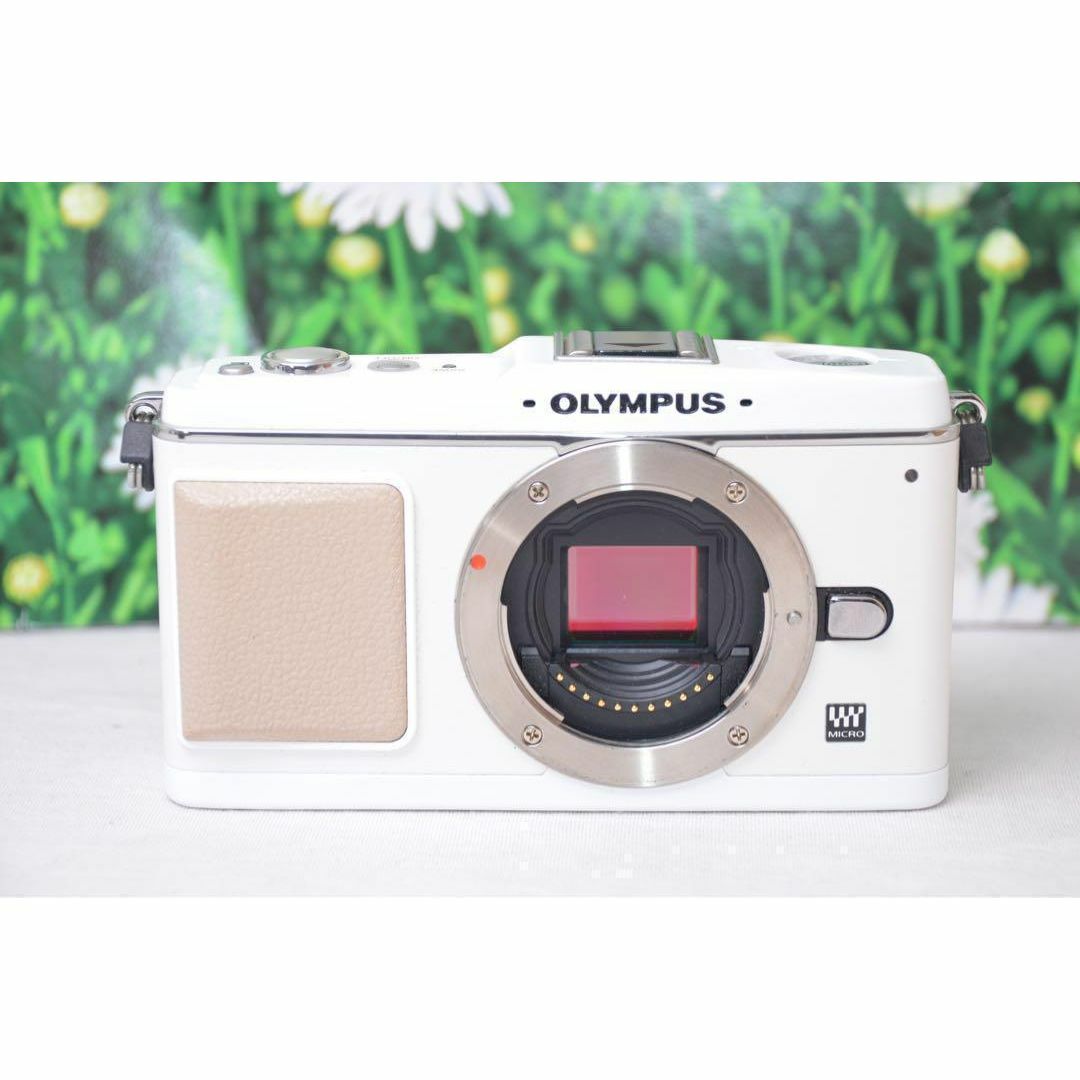 オリンパス でまわっ OLYMPUS E-P1 ホワイトボディ パナソニック オリンパス でまわっ OLYMPUS E-P1 ホワイトボディ パナソニック