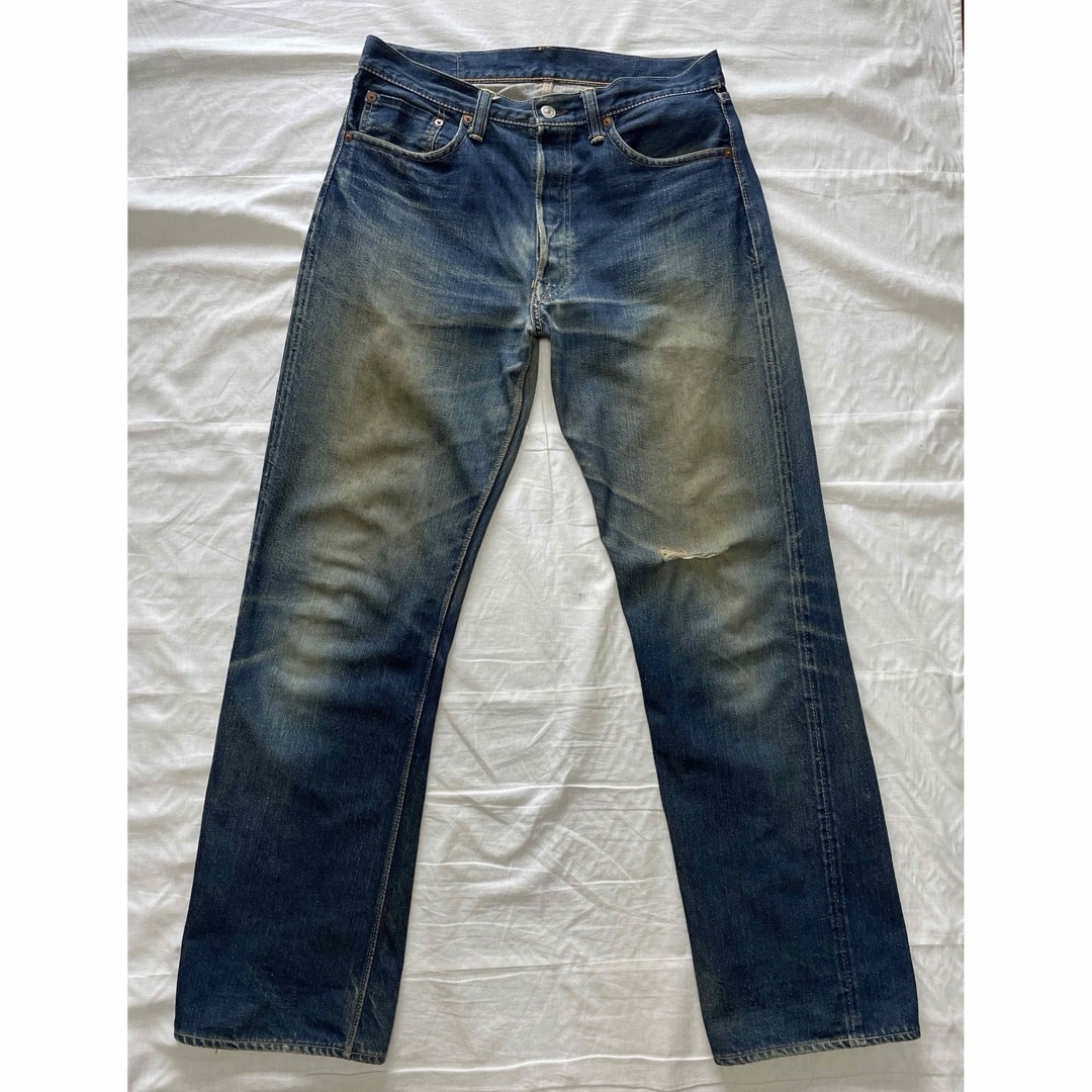 初期 水牛パッチ 色落ちサンプル級 ウエアハウス Lot 1001XX w32 初期 水牛パッチ 色落ちサンプル級 ウエアハウス Lot 1001XX w32