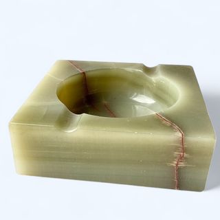Vintage marble tray オニキス　大理石　ストーン　天然石(小物入れ)