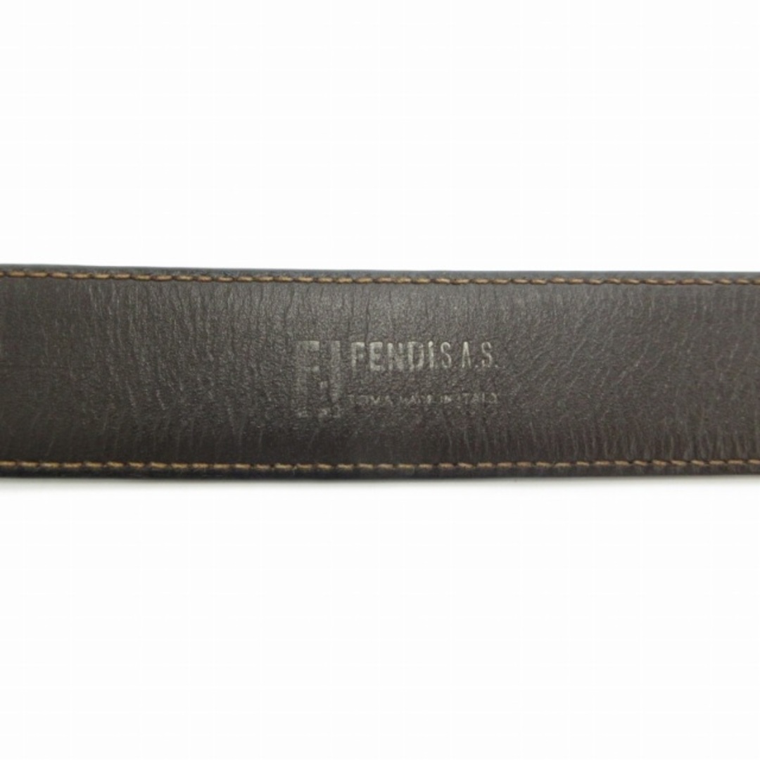 フェンディ FENDI レザーベルト ハトメ FFゴールド金具 85/34 茶 フェンディ FENDI レザーベルト ハトメ FFゴールド金具 85/34 茶