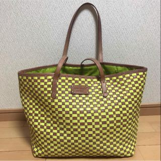 ケイトスペードニューヨーク(kate spade new york)のケイトスペード kate spade レザー エナメル トート イエロー 黄色(トートバッグ)