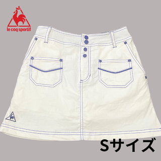 ルコックスポルティフゴルフ(le coq sportif golf)のle coq sportif golf ルコック ゴルフ ミニスカート白サイズ7(ウエア)