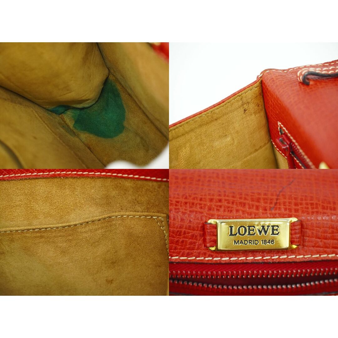 LOEWE - 本物 ロエベ LOEWE バルセロナ ハンドバッグ レザー LOEWE - 本物 ロエベ LOEWE バルセロナ ハンドバッグ レザー